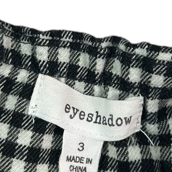 Eyeshadow Black White Gingham Check Mini Skirt Sz 3 Dark Academia Preppy Grunge - Picture 7 of 9